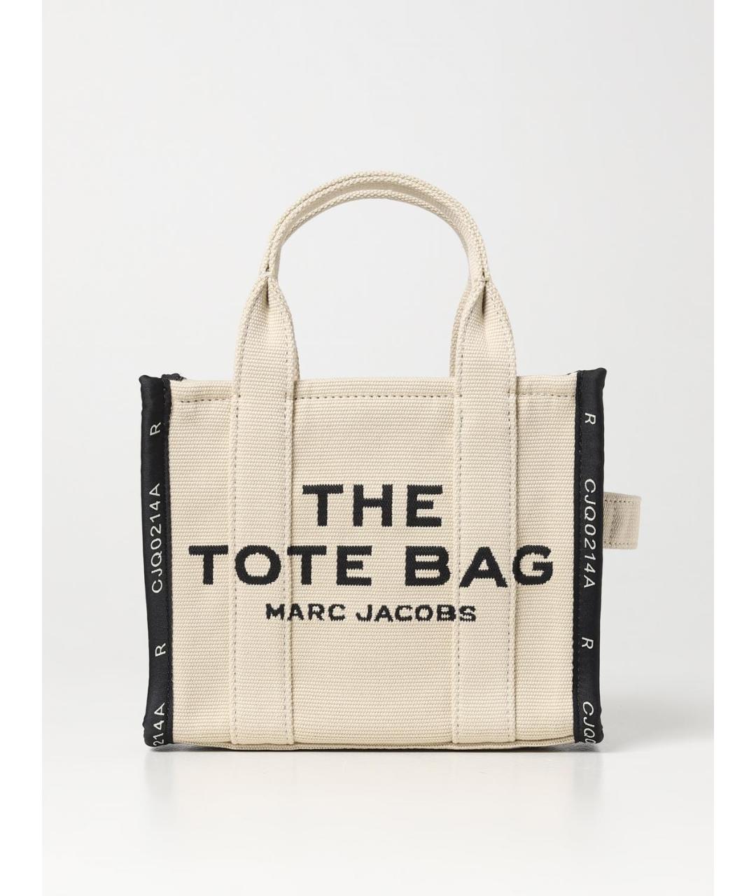 MARC JACOBS Бежевая тканевая сумка тоут, фото 4