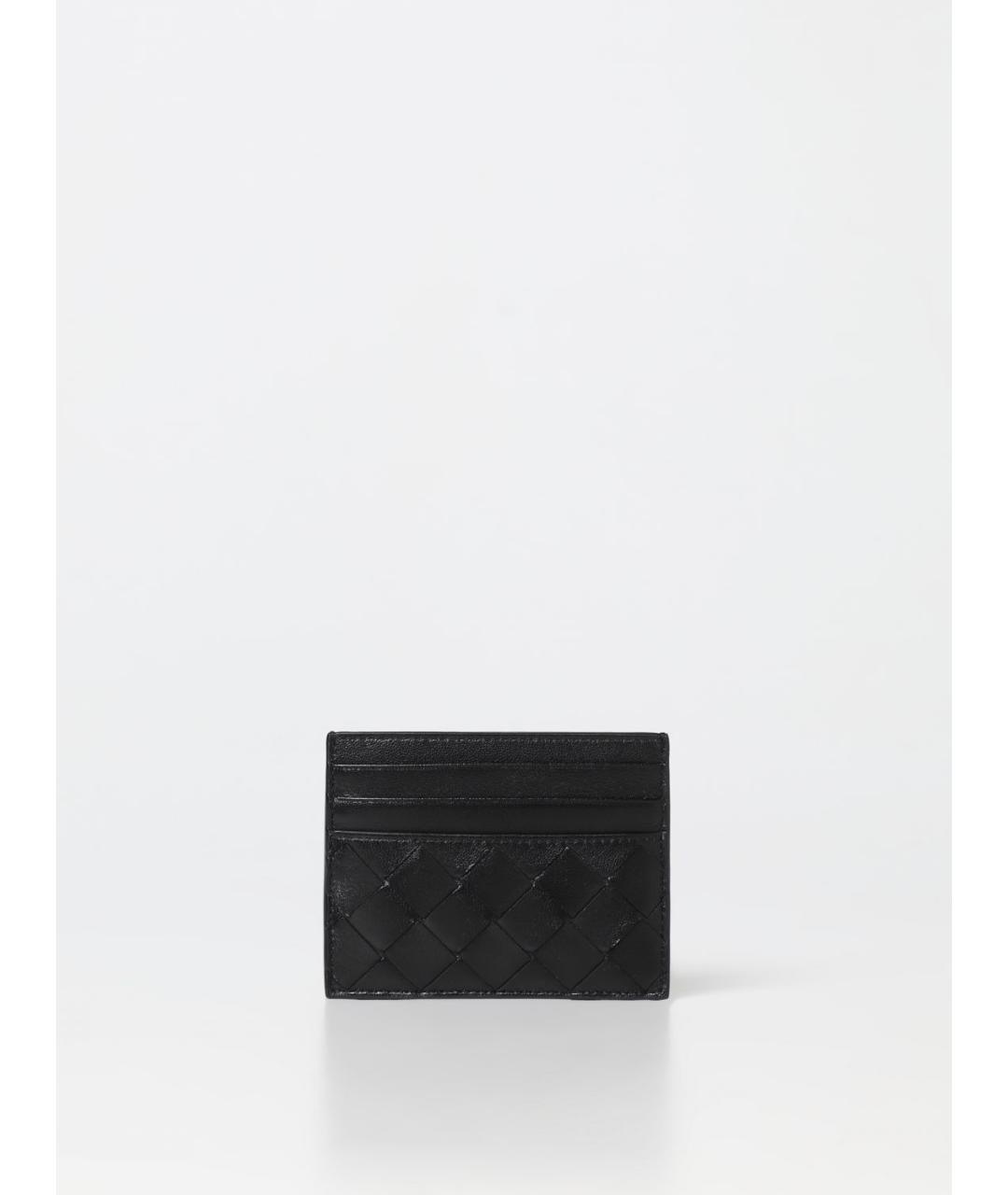BOTTEGA VENETA Черный кожаный кардхолдер, фото 2
