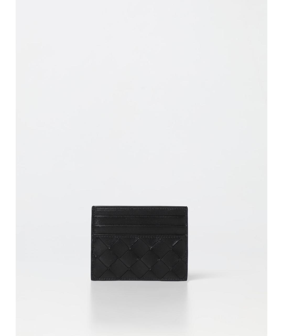 BOTTEGA VENETA Черный кожаный кардхолдер, фото 3