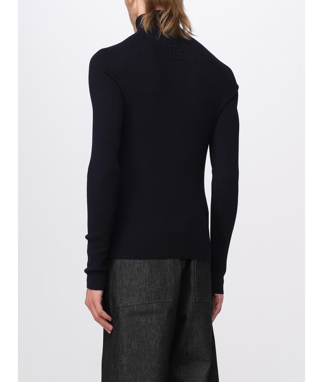 BALMAIN Черный шерстяной джемпер / свитер, фото 4