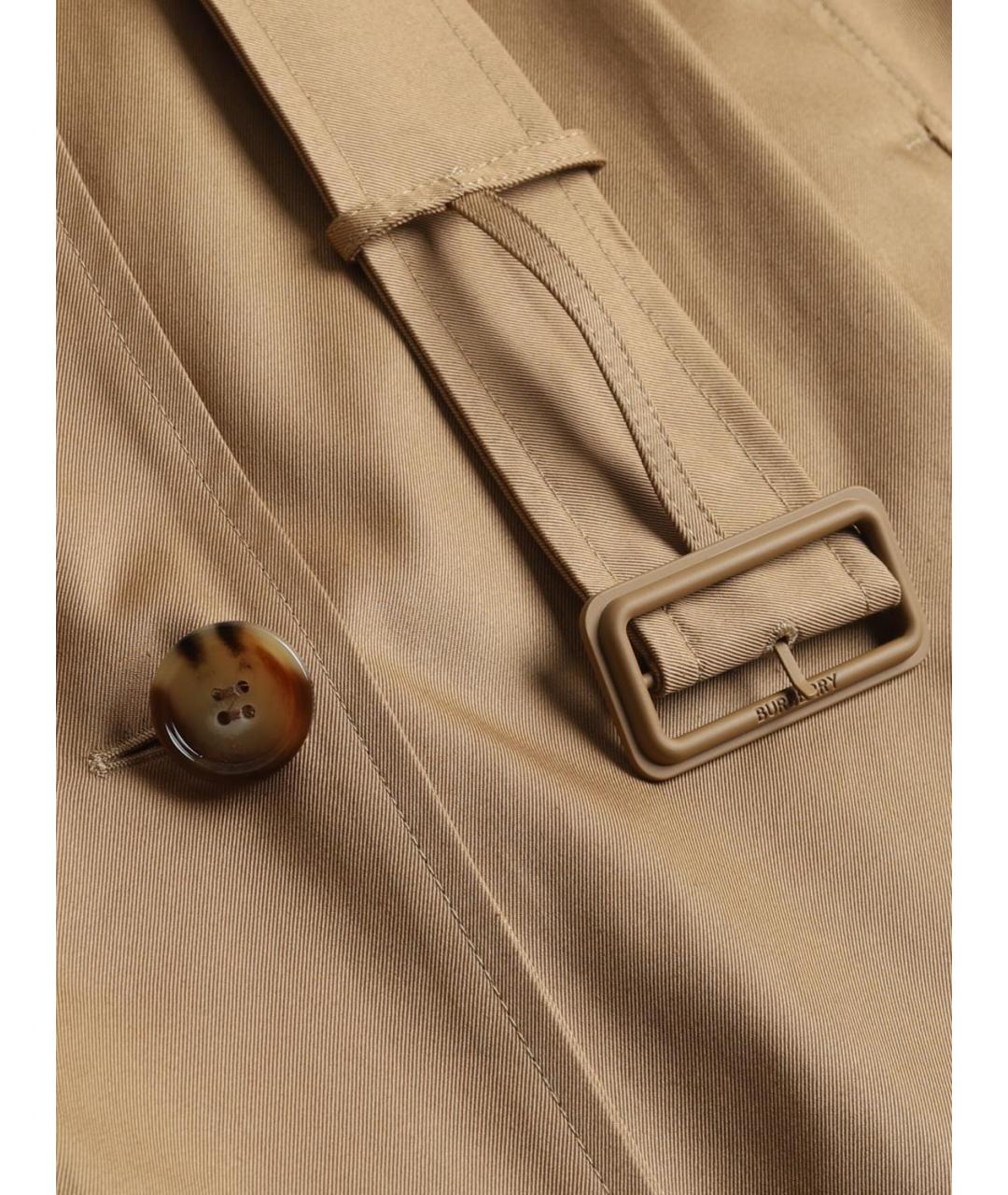 BURBERRY Бежевая хлопковая юбка миди, фото 6