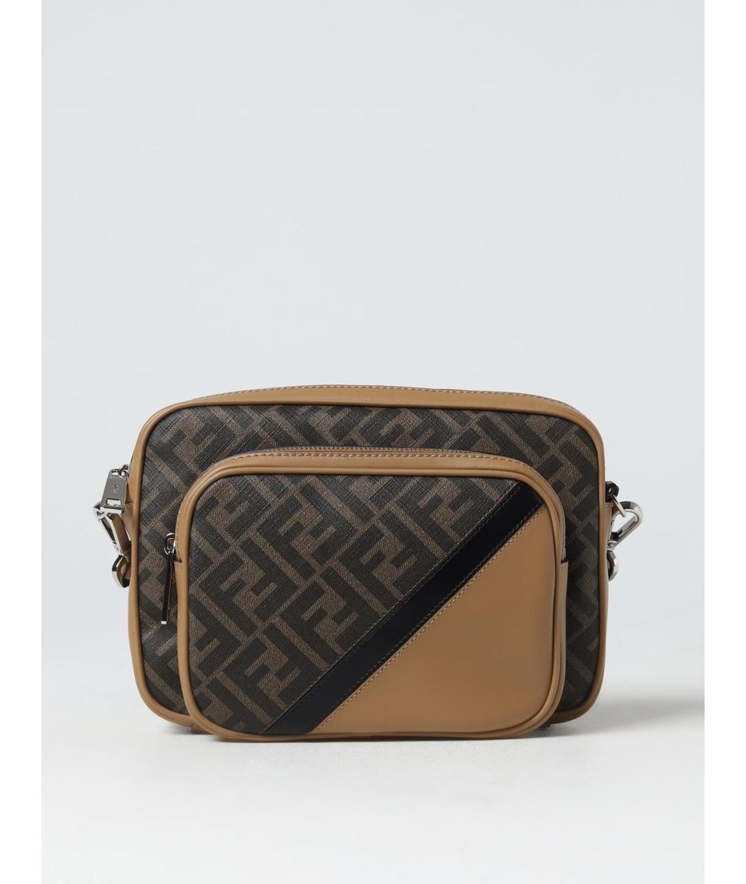 FENDI Коричневая сумка на плечо, фото 5