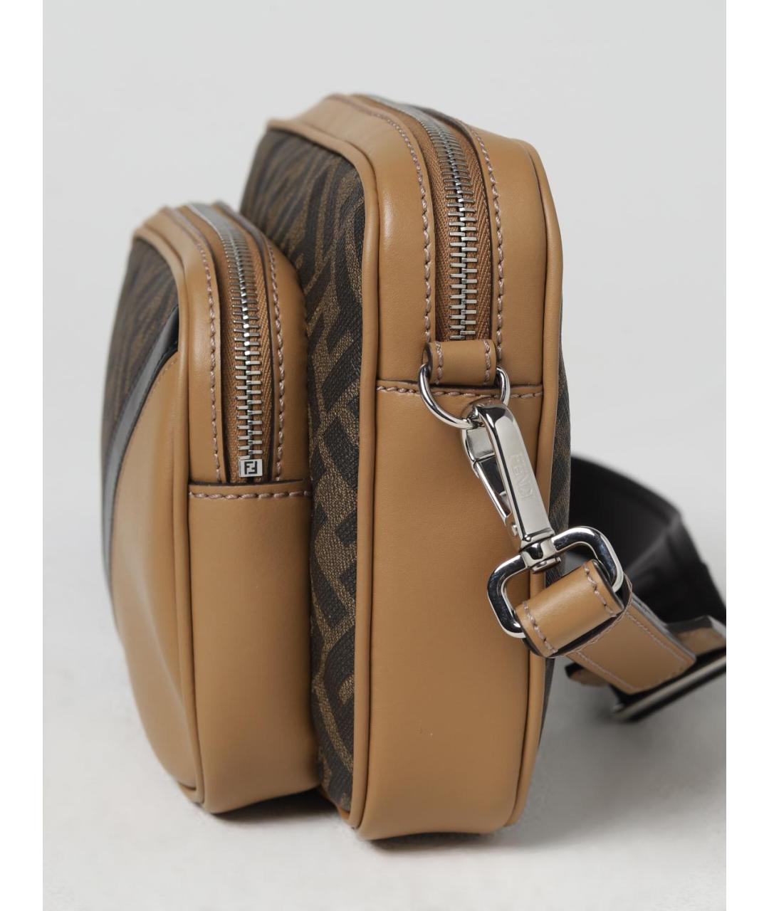 FENDI Коричневая сумка на плечо, фото 3