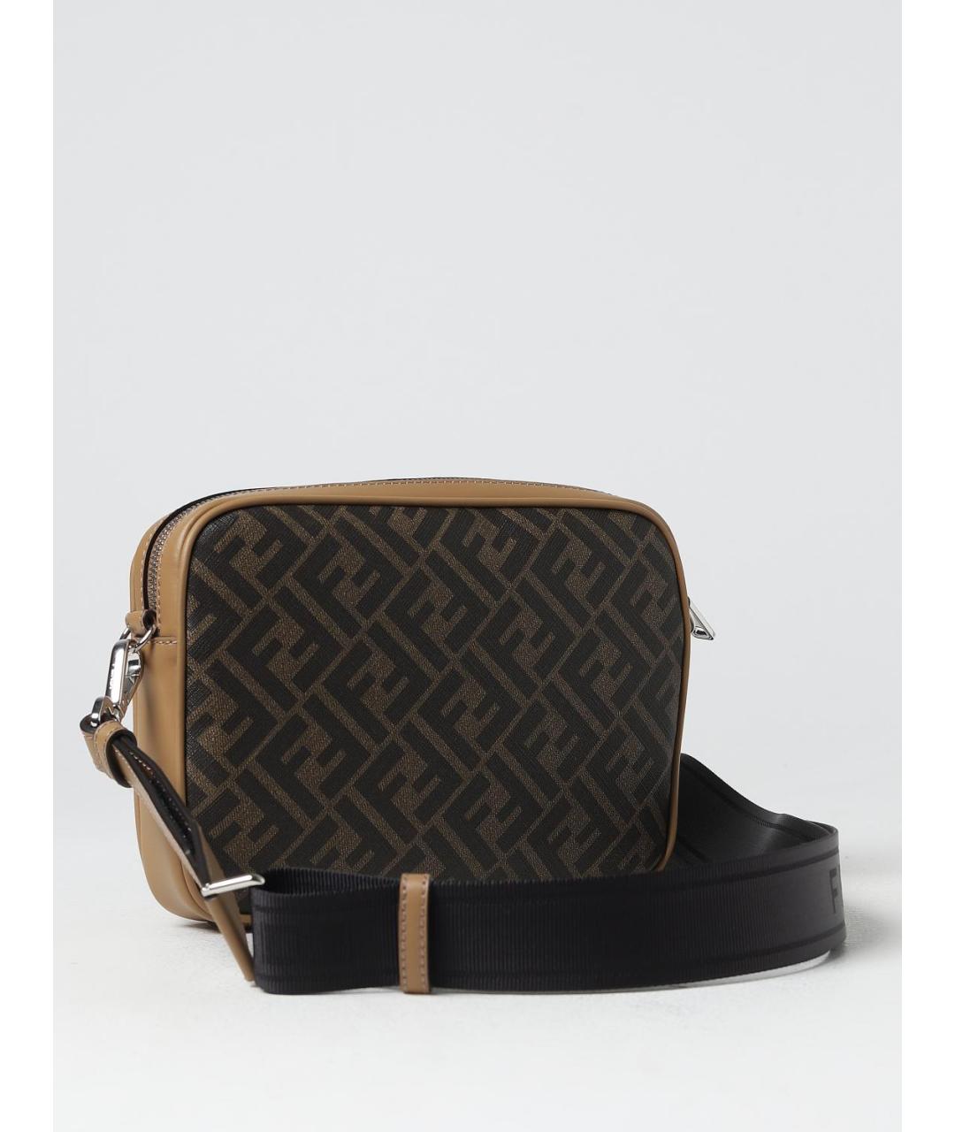 FENDI Коричневая сумка на плечо, фото 2