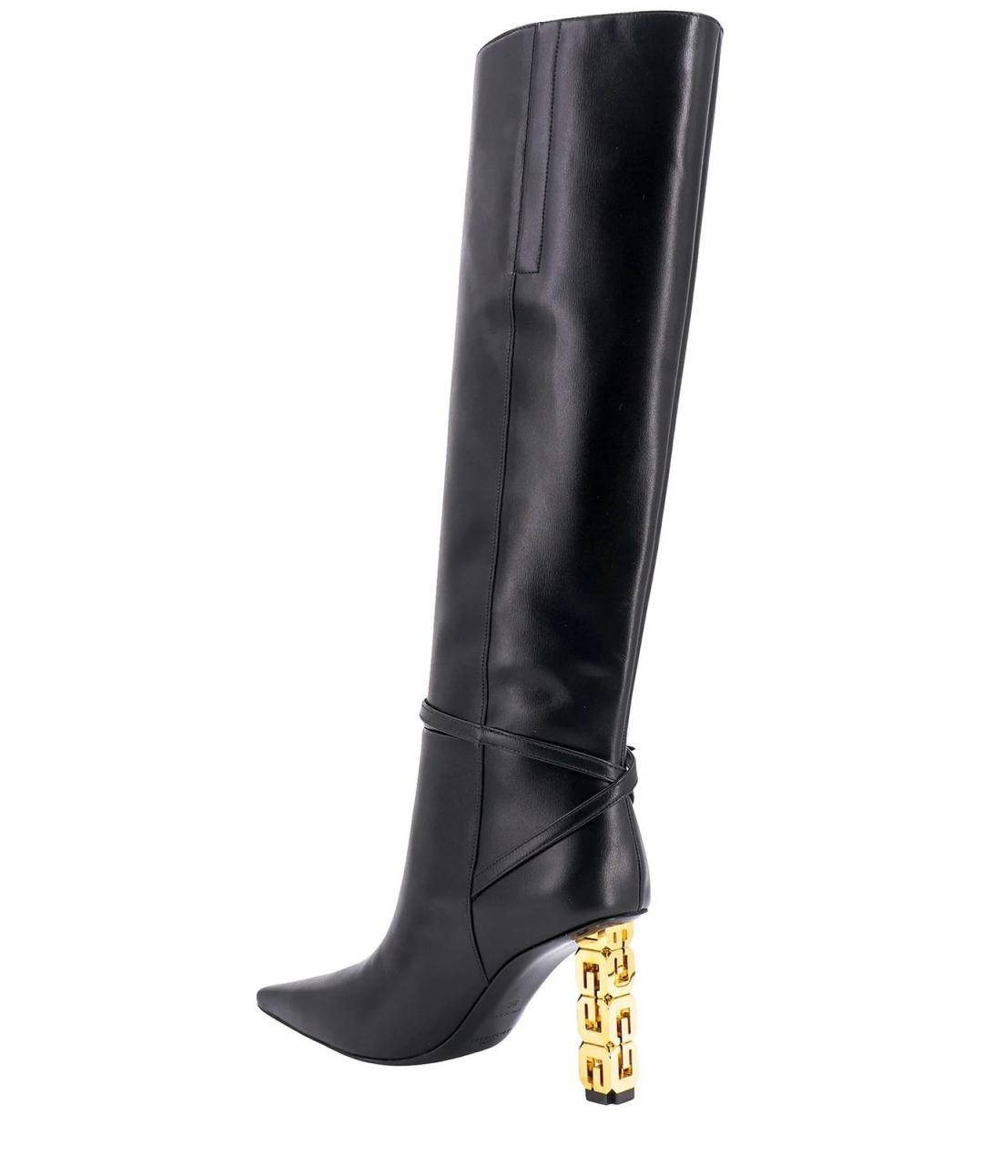 GIVENCHY Черные кожаные сапоги, фото 3