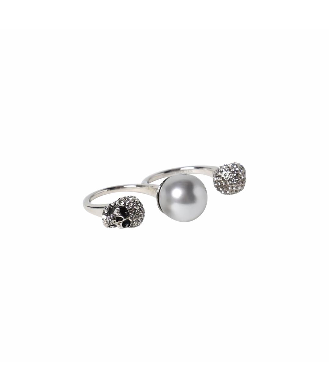 ALEXANDER MCQUEEN Серебряное металлическое кольцо, фото 1