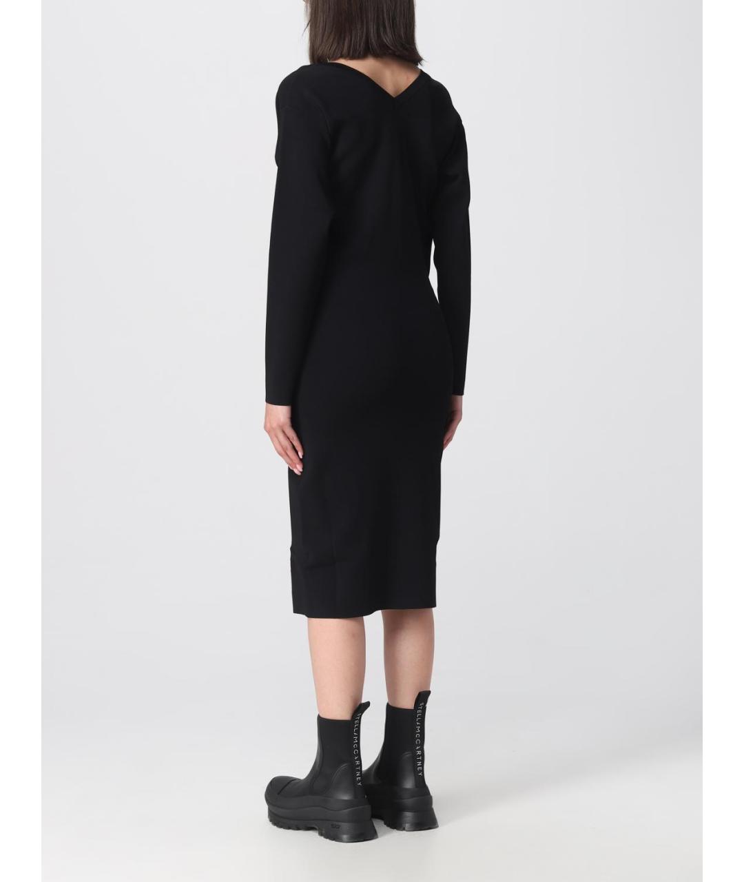 STELLA MCCARTNEY Черное вискозное повседневное платье, фото 3
