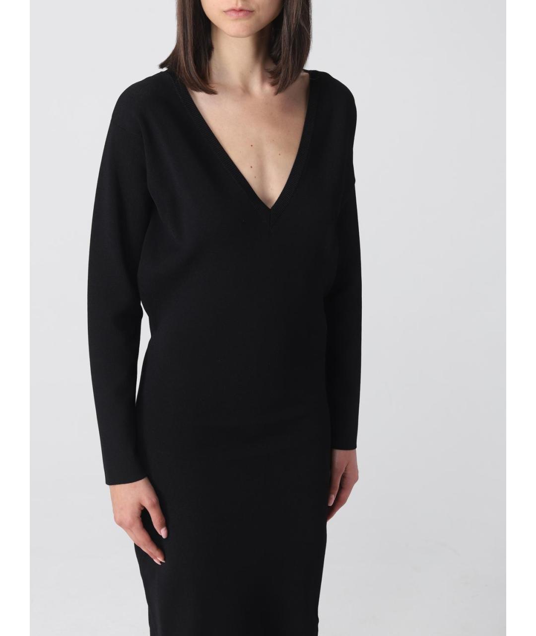STELLA MCCARTNEY Черное вискозное повседневное платье, фото 5