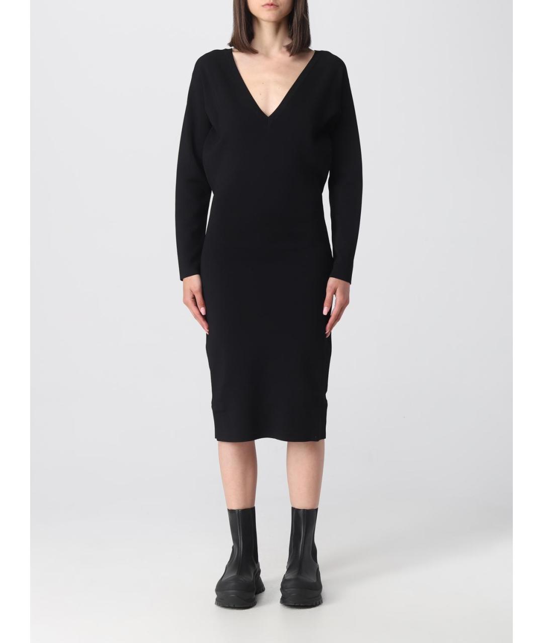 STELLA MCCARTNEY Черное вискозное повседневное платье, фото 2