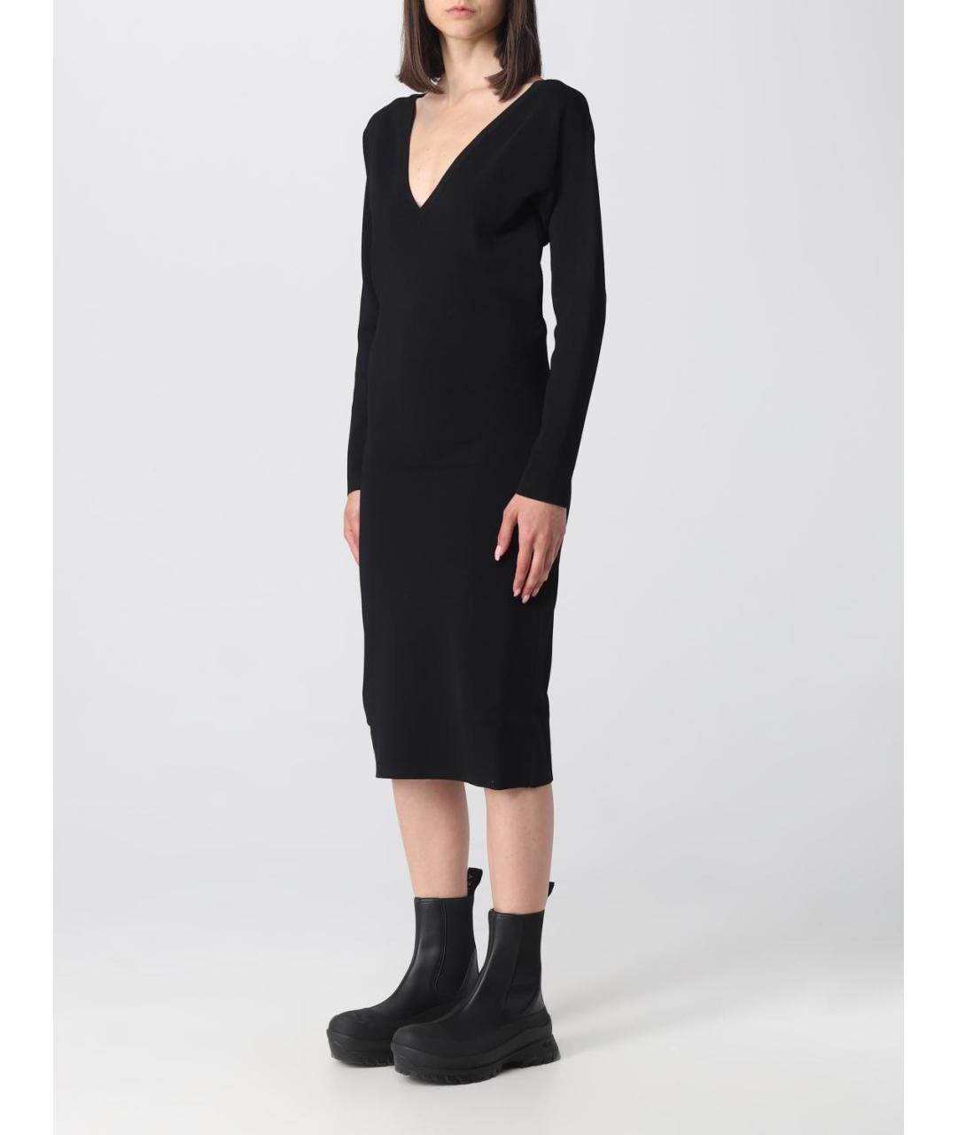 STELLA MCCARTNEY Черное вискозное повседневное платье, фото 4