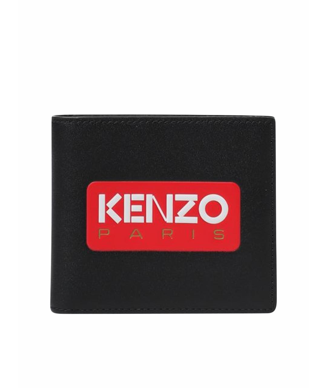 KENZO Черный кожаный кошелек, фото 1