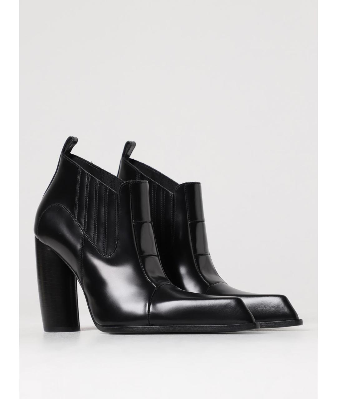 OFF-WHITE Черные кожаные ботинки, фото 2
