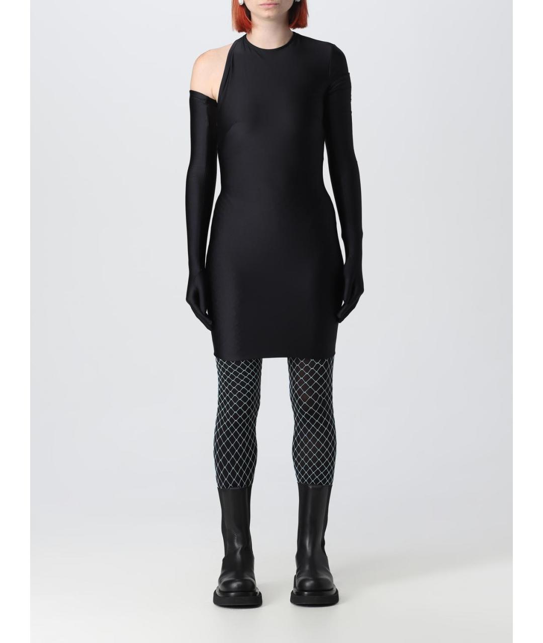 BALENCIAGA Черное полиамидовое платье, фото 2
