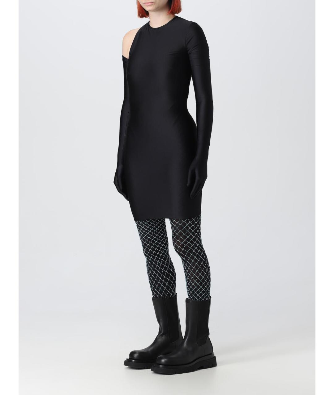 BALENCIAGA Черное полиамидовое платье, фото 4