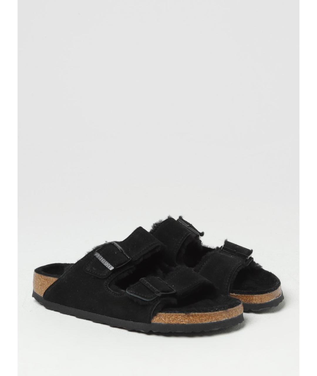 BIRKENSTOCK Черные шлепанцы, фото 2