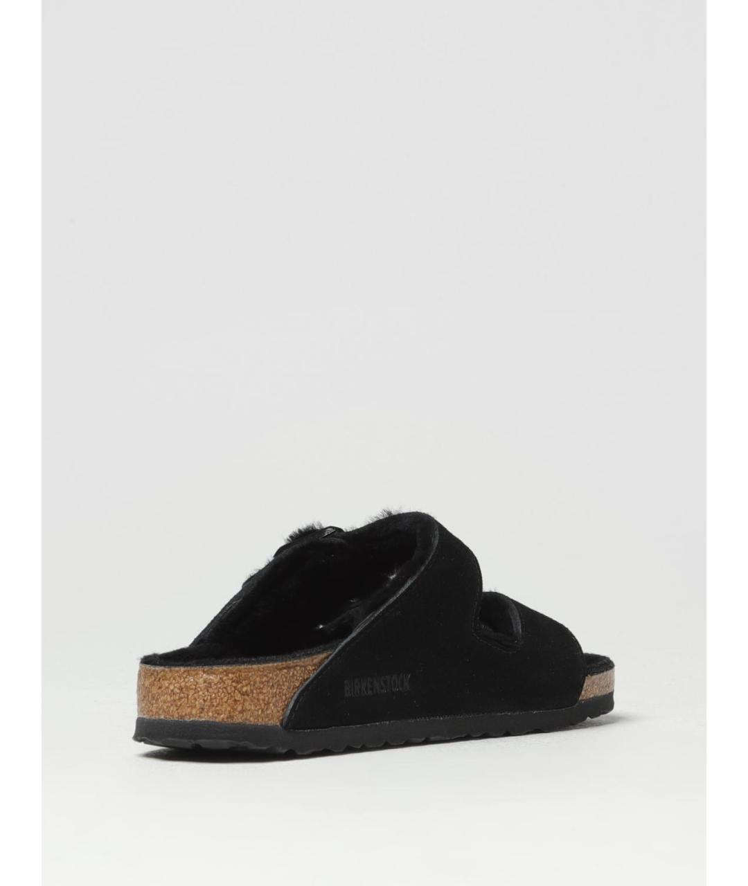 BIRKENSTOCK Черные шлепанцы, фото 3