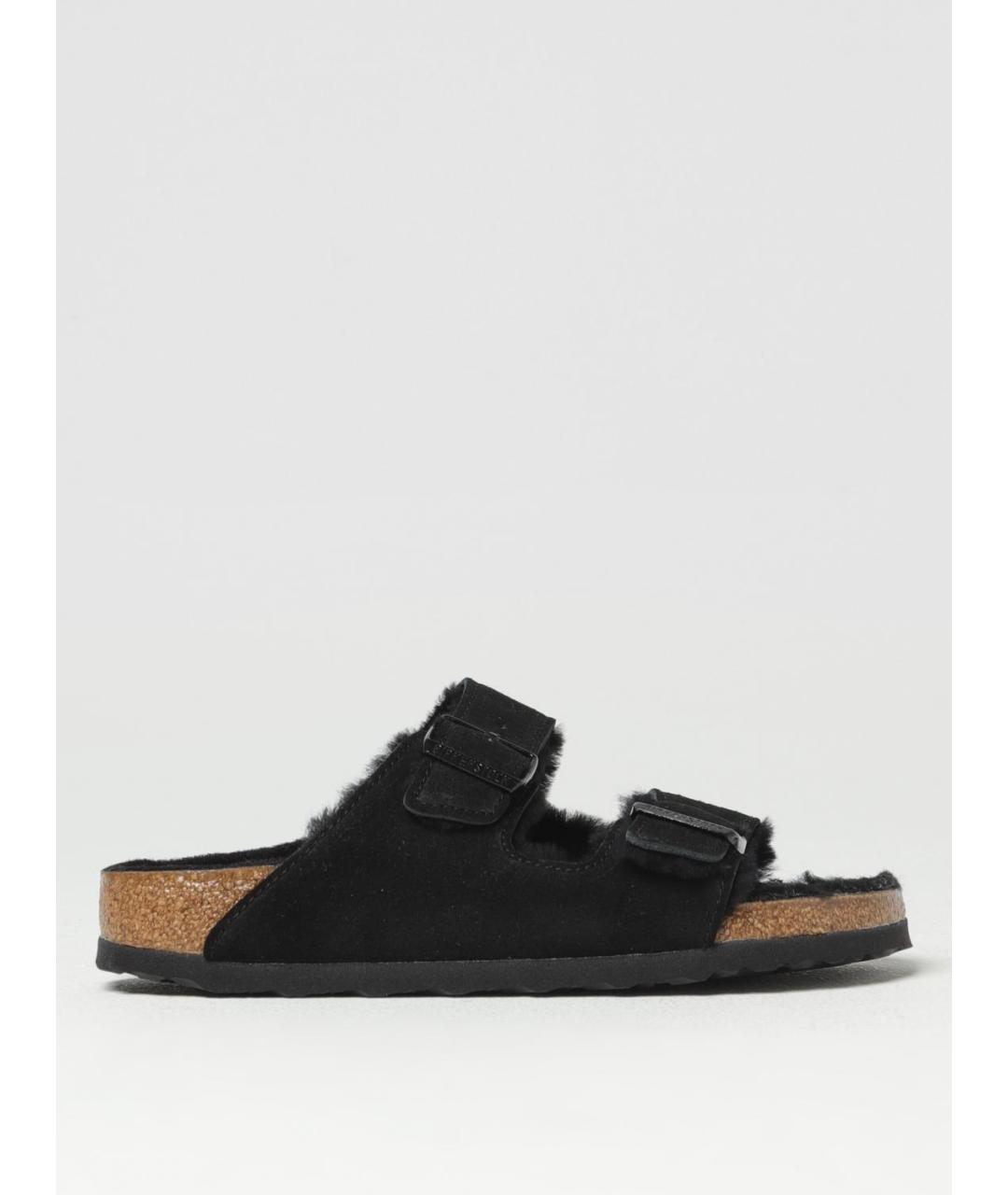 BIRKENSTOCK Черные шлепанцы, фото 5