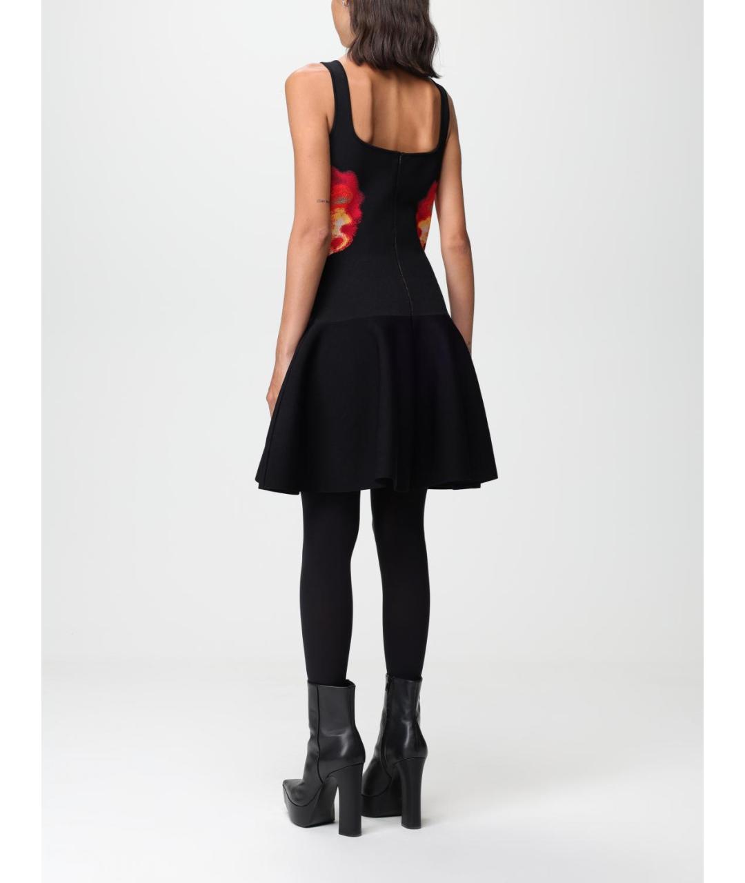 ALEXANDER MCQUEEN Мульти вискозное платье, фото 3