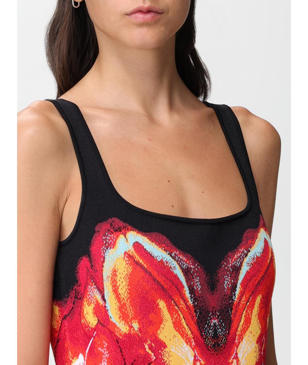 ALEXANDER MCQUEEN Мульти вискозное платье, фото 5