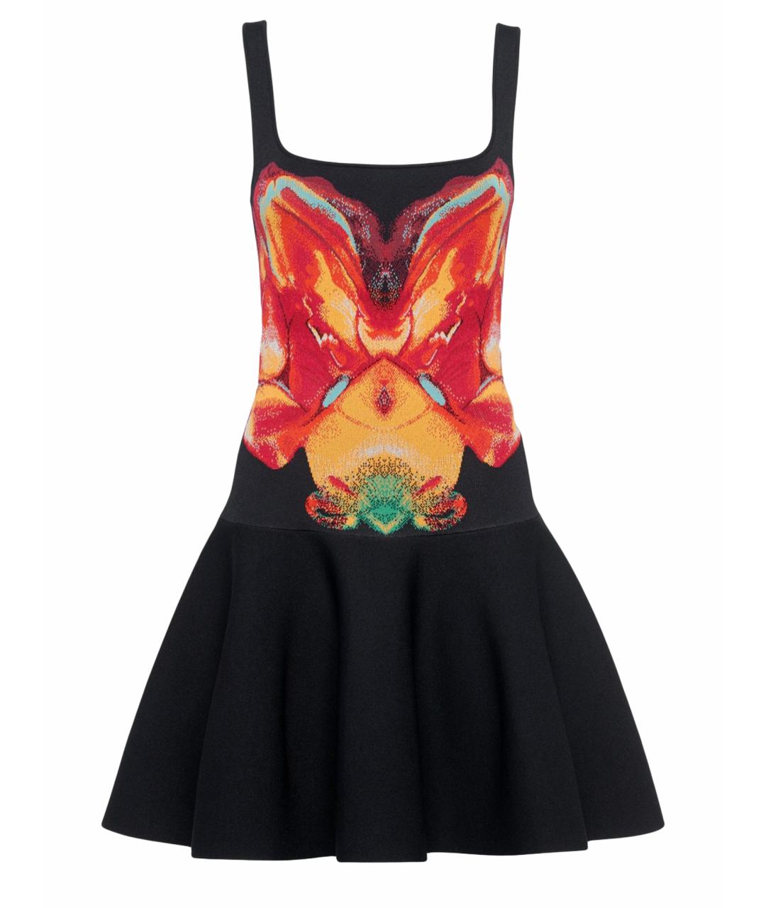 ALEXANDER MCQUEEN Мульти вискозное платье, фото 1