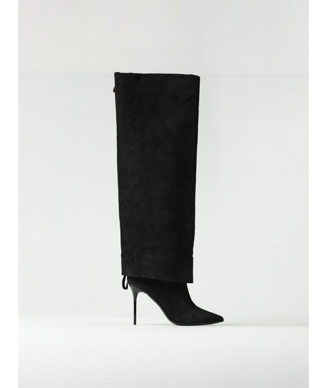 BALMAIN Черные кожаные сапоги, фото 5