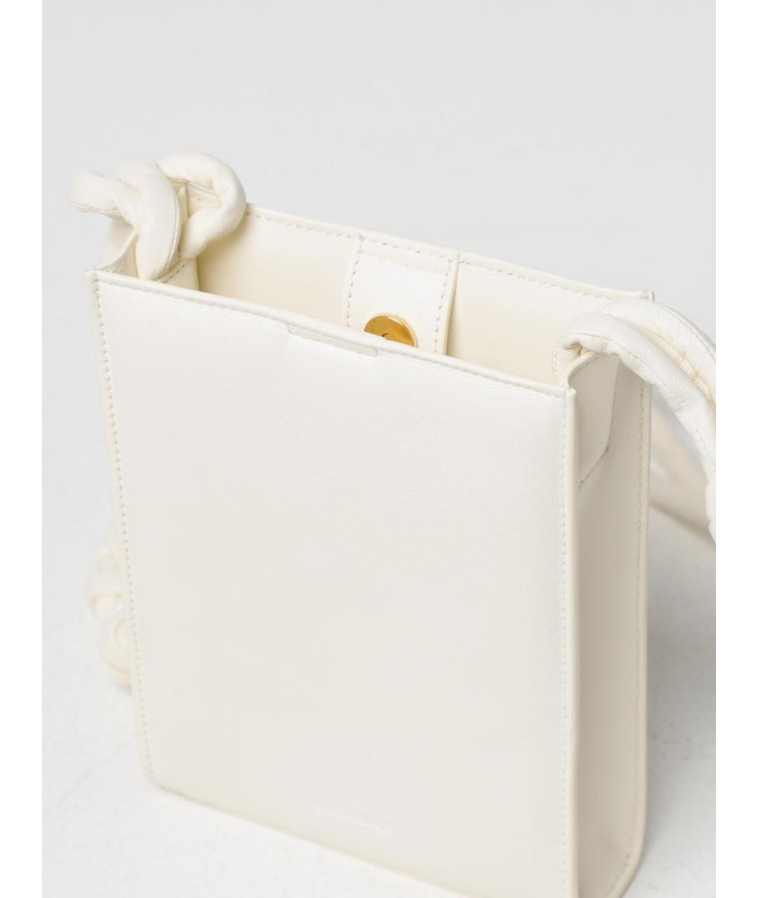 JIL SANDER Белая сумка через плечо, фото 4