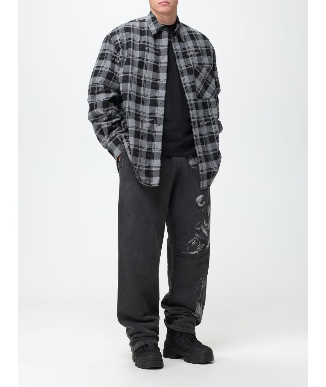 OFF-WHITE Черная кэжуал рубашка, фото 3