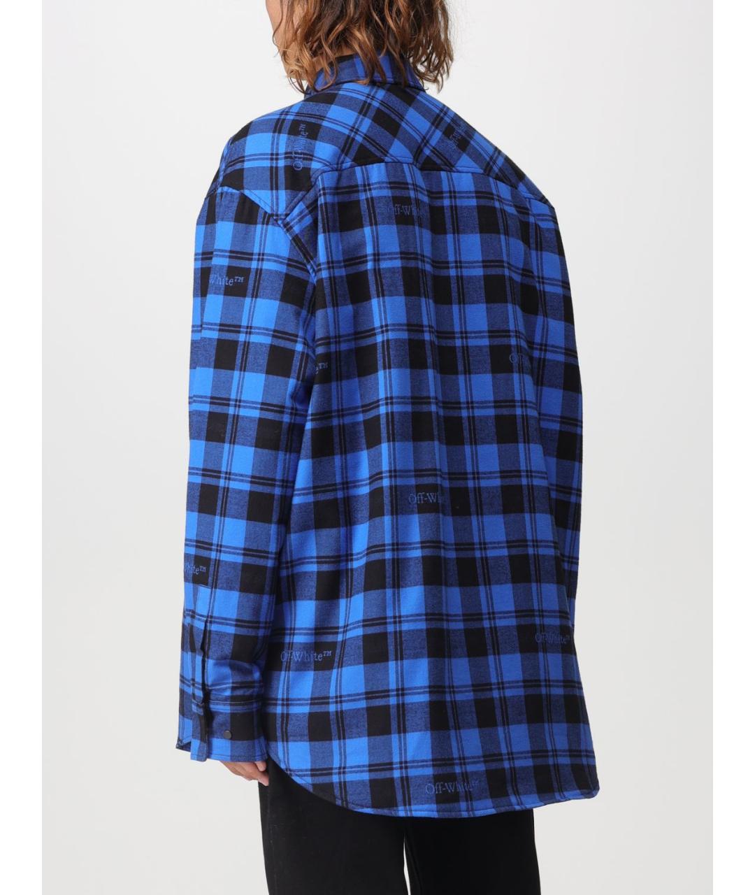 OFF-WHITE Синяя кэжуал рубашка, фото 4