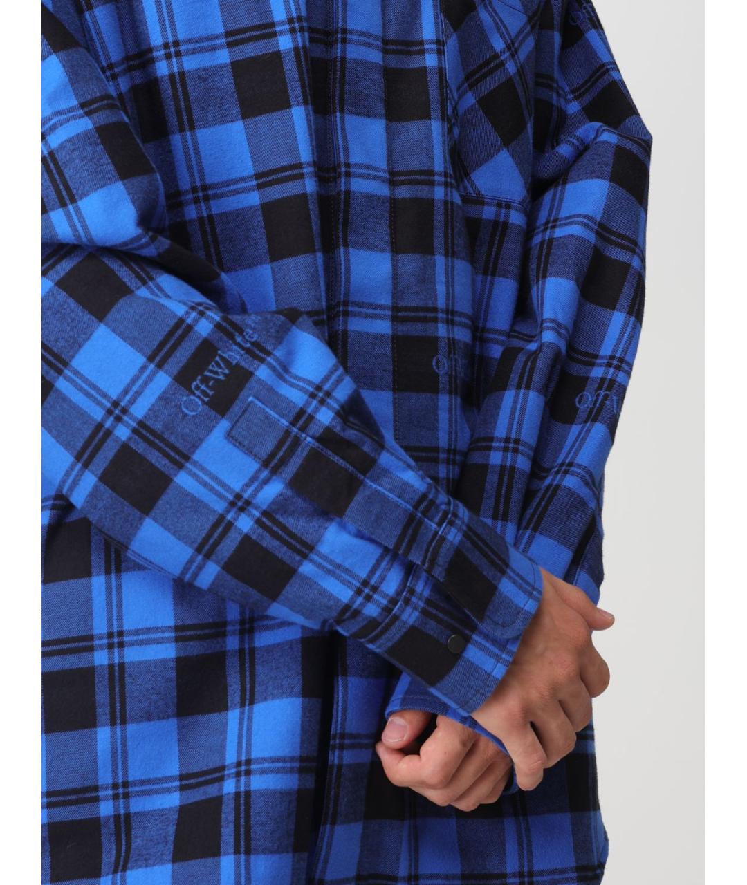 OFF-WHITE Синяя кэжуал рубашка, фото 6