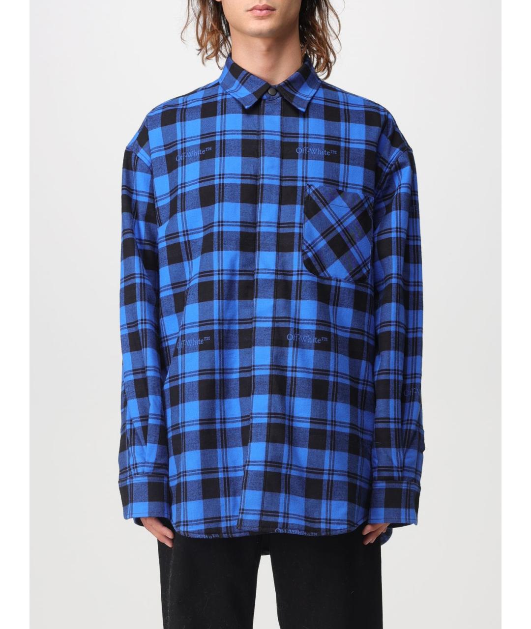 OFF-WHITE Синяя кэжуал рубашка, фото 2