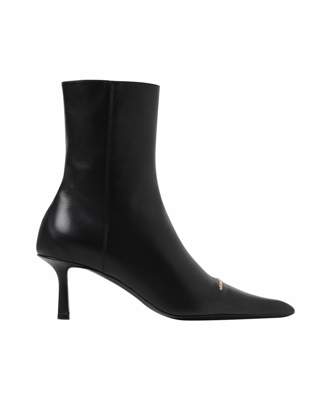 ALEXANDER WANG Черные кожаные ботильоны, фото 4