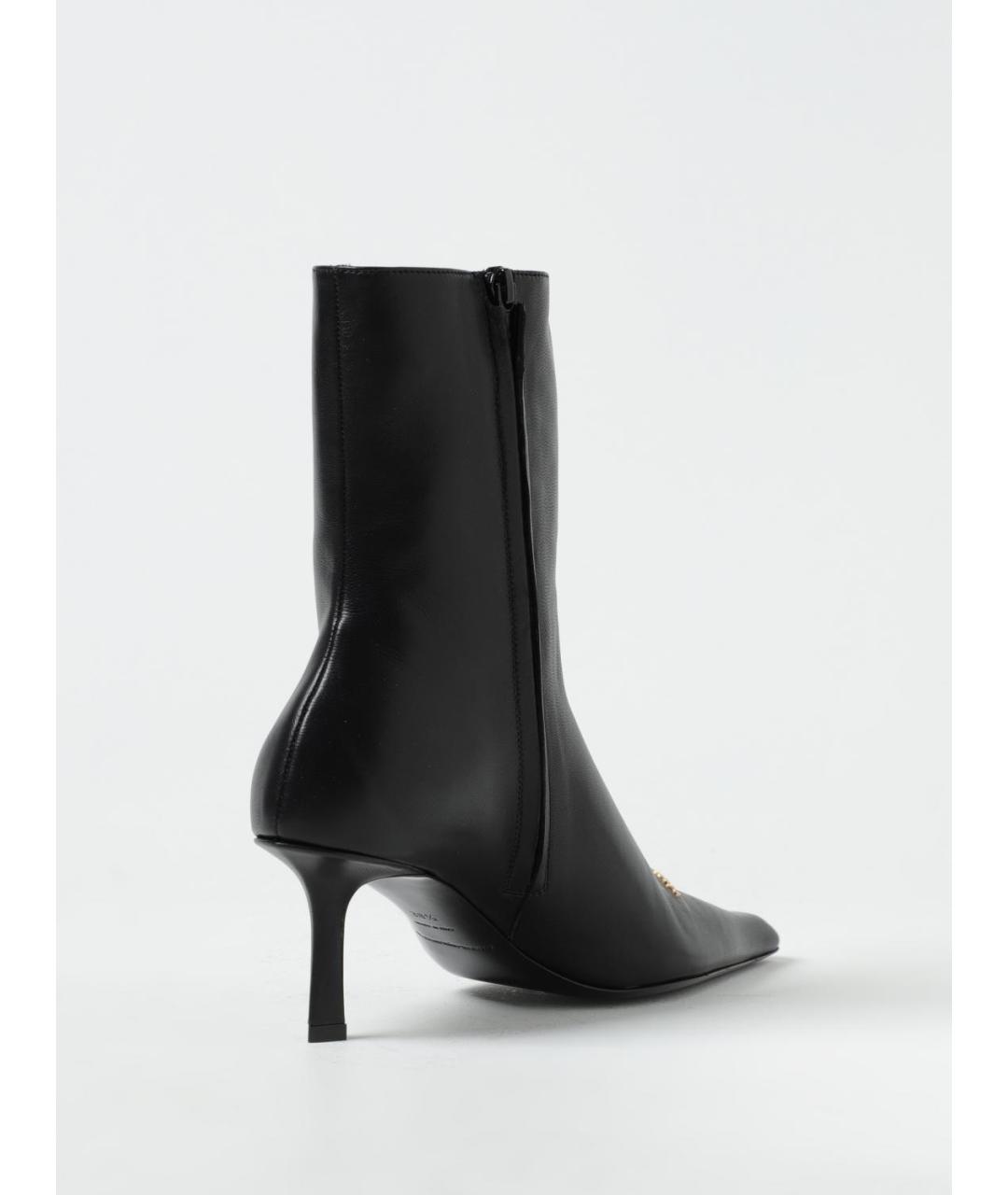 ALEXANDER WANG Черные кожаные ботильоны, фото 3