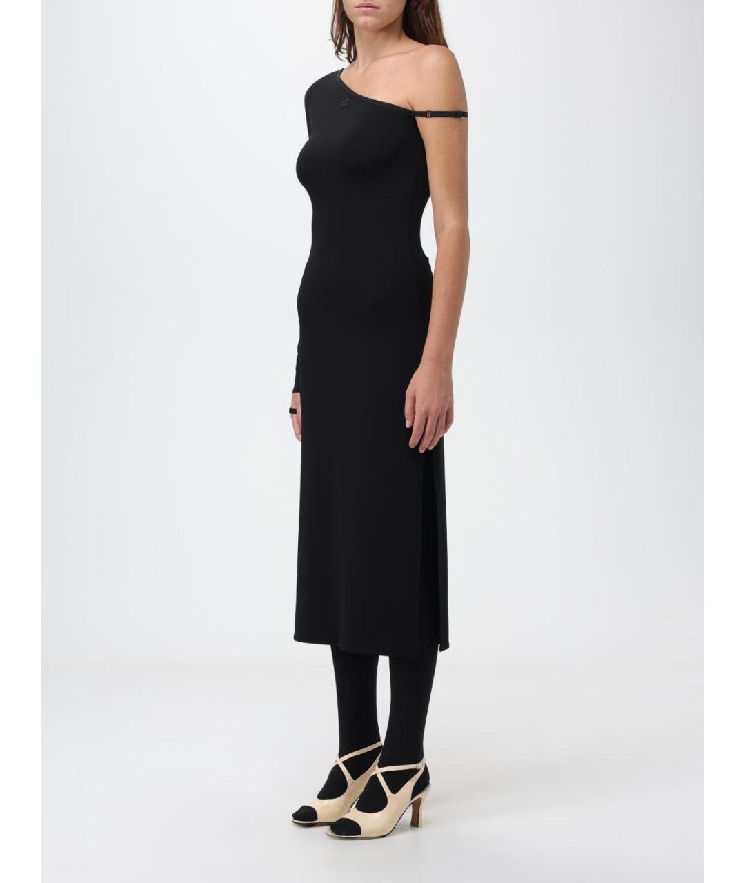 COURREGES Черное вискозное платье, фото 4