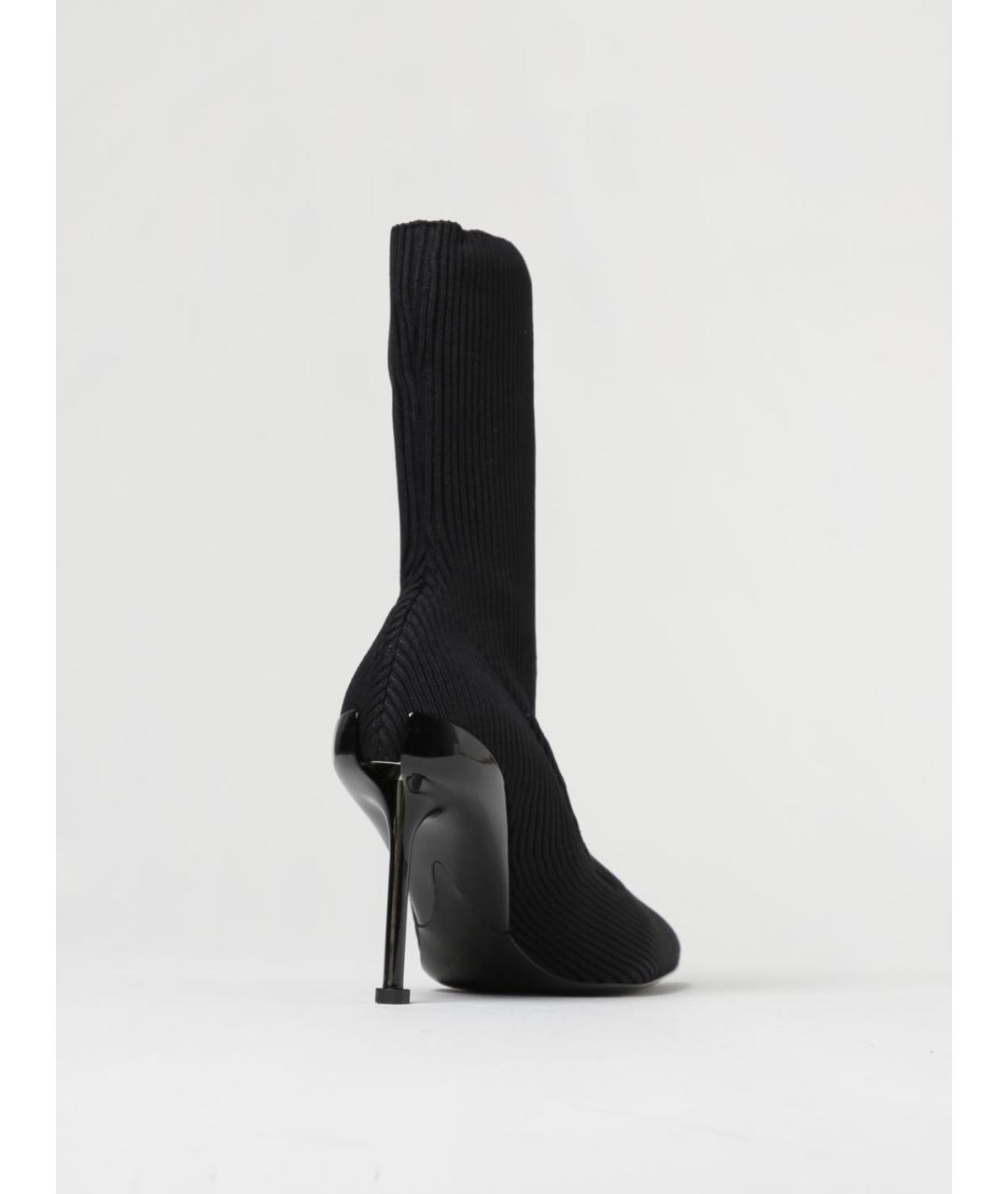 ALEXANDER MCQUEEN Черные синтетические ботильоны, фото 3