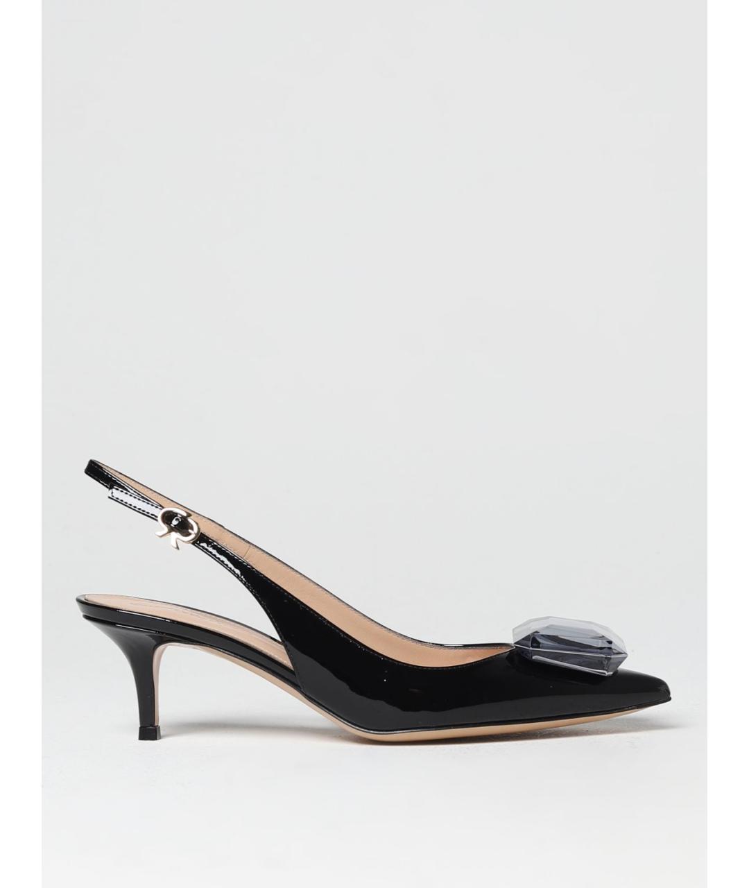 GIANVITO ROSSI Черные туфли из лакированной кожи, фото 5