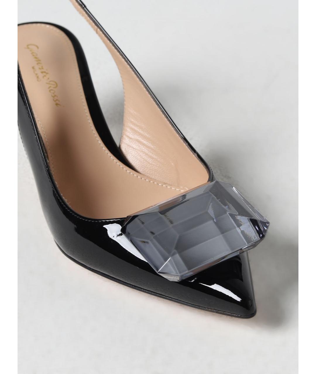 GIANVITO ROSSI Черные туфли из лакированной кожи, фото 4