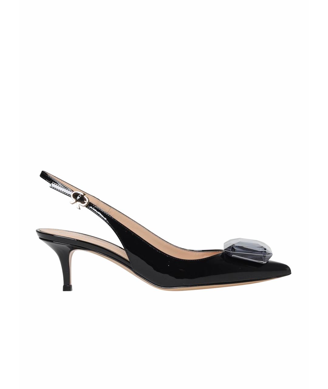 GIANVITO ROSSI Черные туфли из лакированной кожи, фото 1