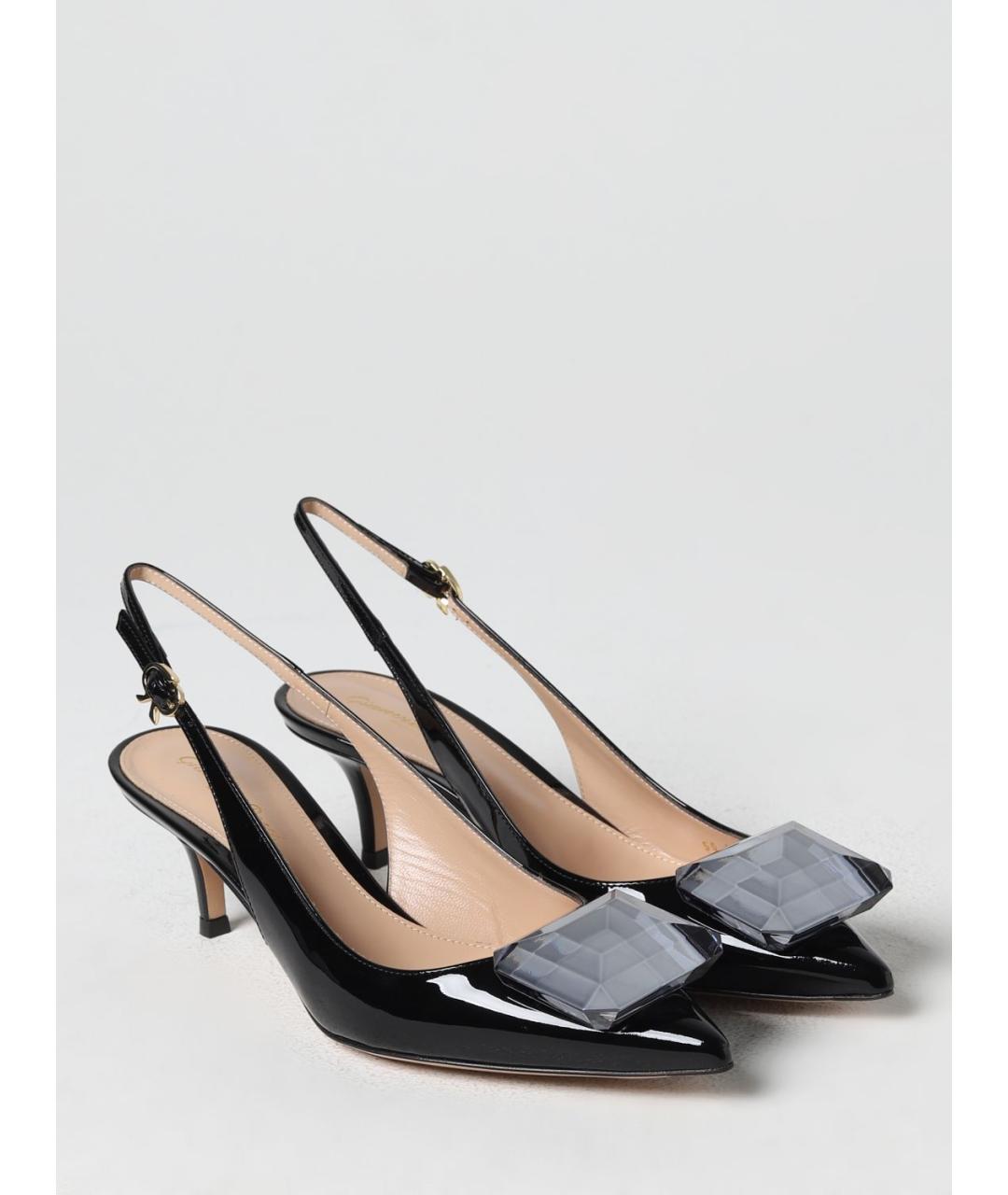GIANVITO ROSSI Черные туфли из лакированной кожи, фото 2