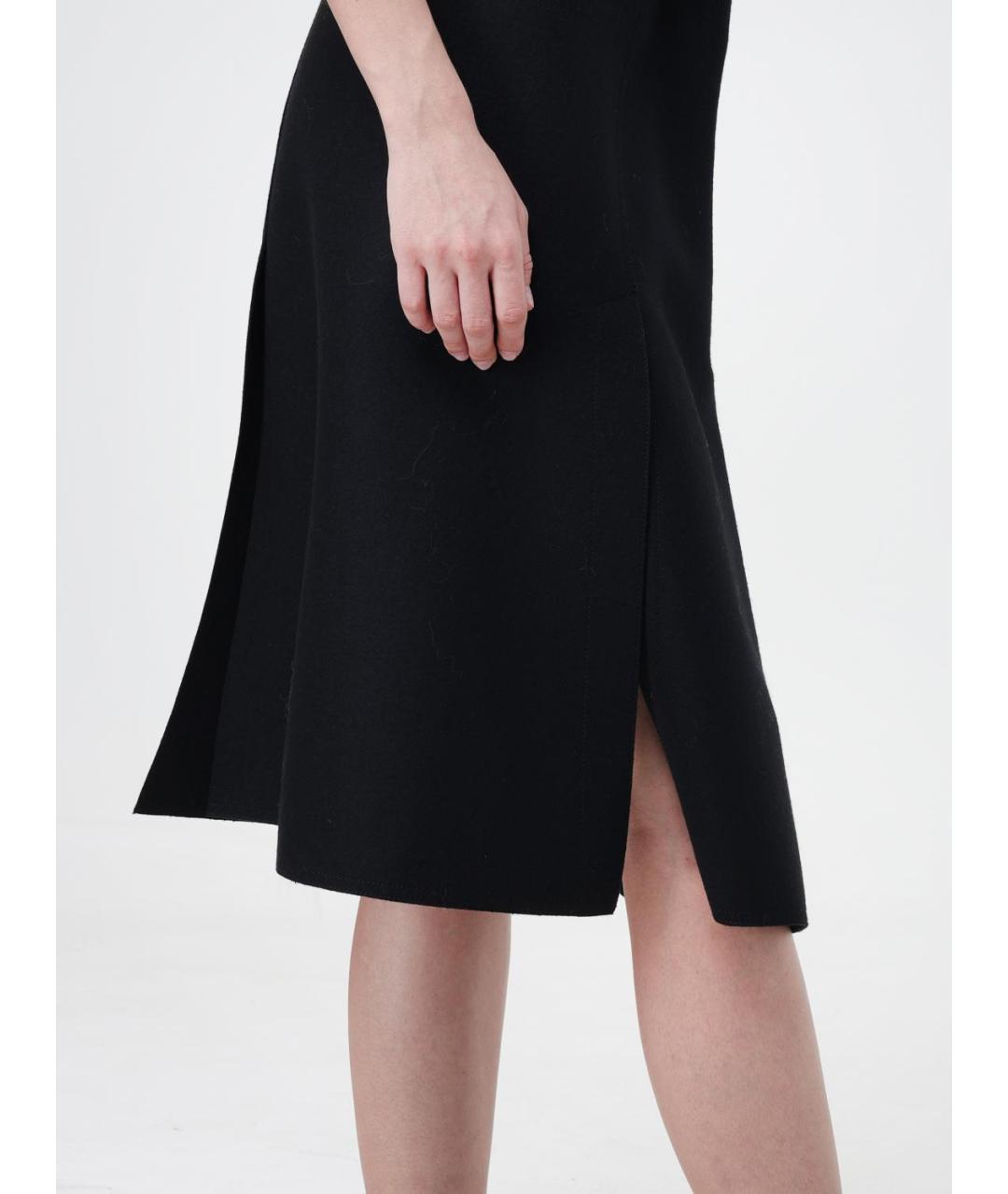 LANVIN Черная шерстяная юбка миди, фото 5
