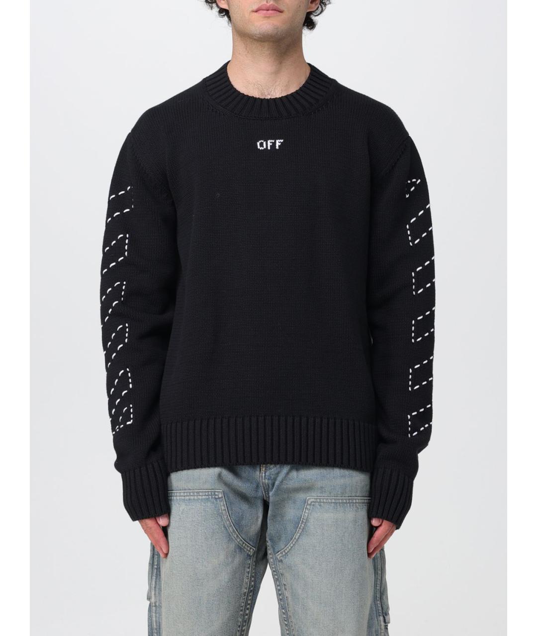 OFF-WHITE Черный джемпер / свитер, фото 2