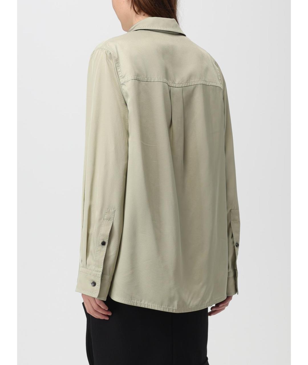 BOTTEGA VENETA Серая хлопковая рубашка, фото 4