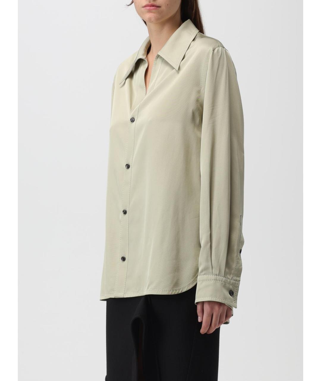 BOTTEGA VENETA Серая хлопковая рубашка, фото 5