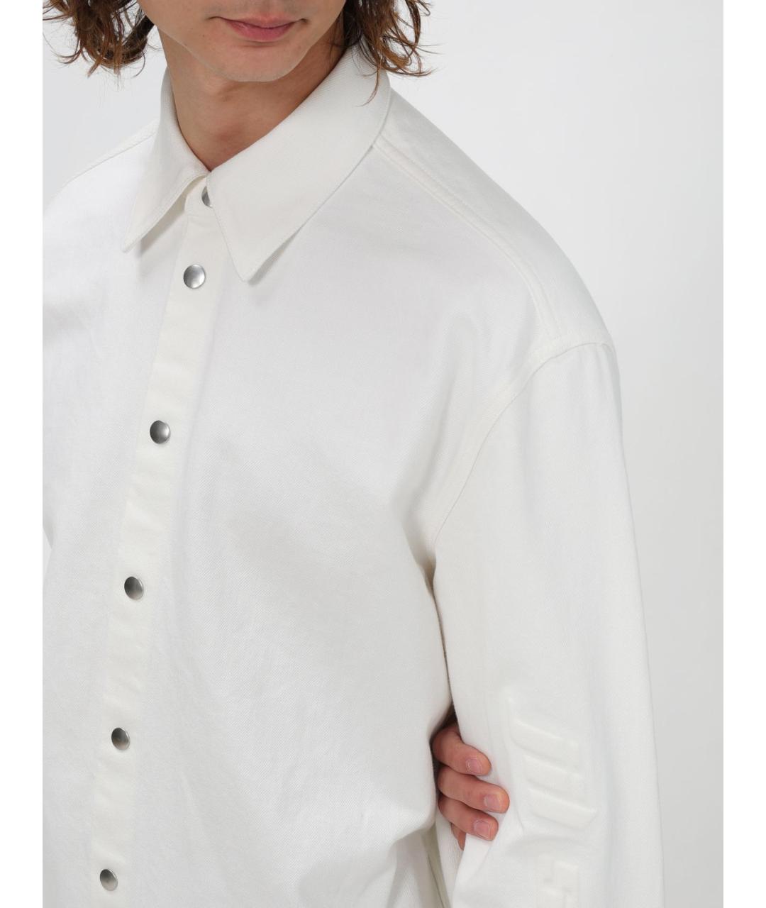JIL SANDER Белая хлопковая кэжуал рубашка, фото 6
