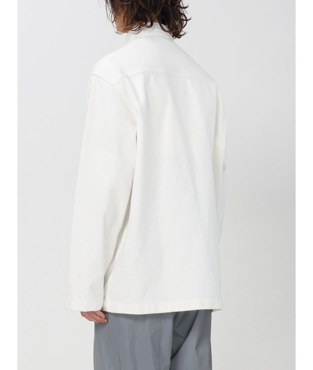 JIL SANDER Белая хлопковая кэжуал рубашка, фото 4