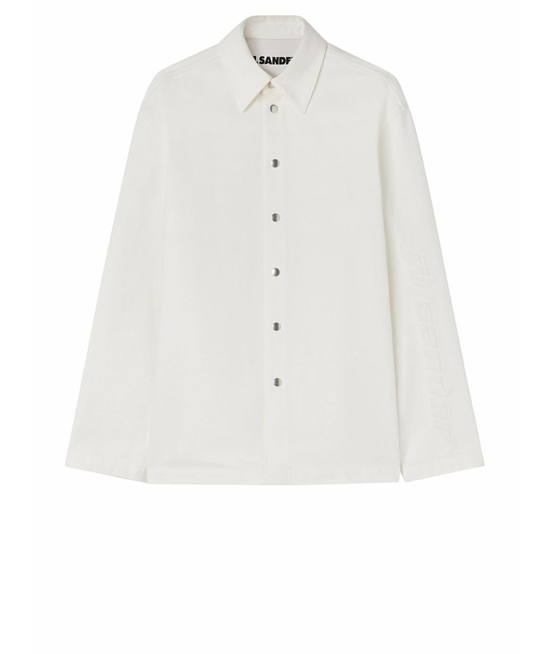 JIL SANDER Белая хлопковая кэжуал рубашка, фото 1
