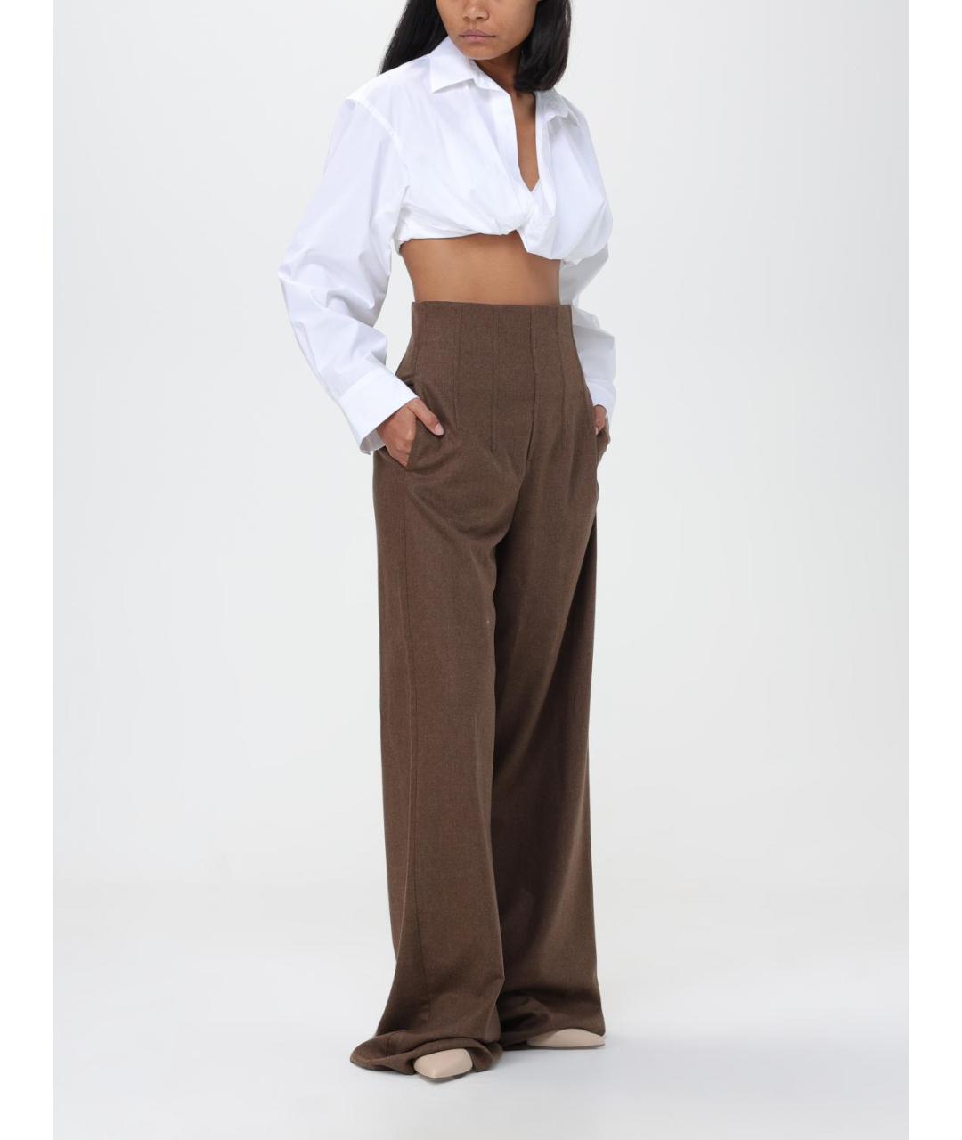 JACQUEMUS Белая хлопковая рубашка, фото 3
