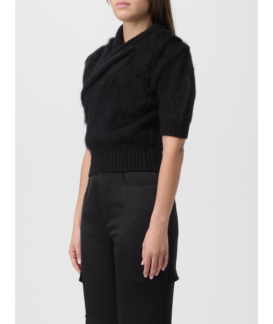 BALMAIN Черный шерстяной джемпер / свитер, фото 4