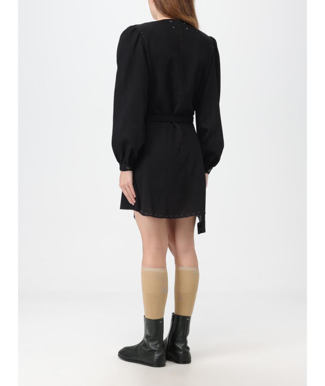 MAISON MARGIELA Черное повседневное платье, фото 4