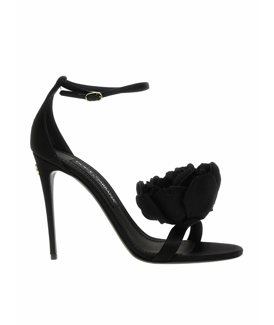 DOLCE&GABBANA Черные босоножки, фото 1