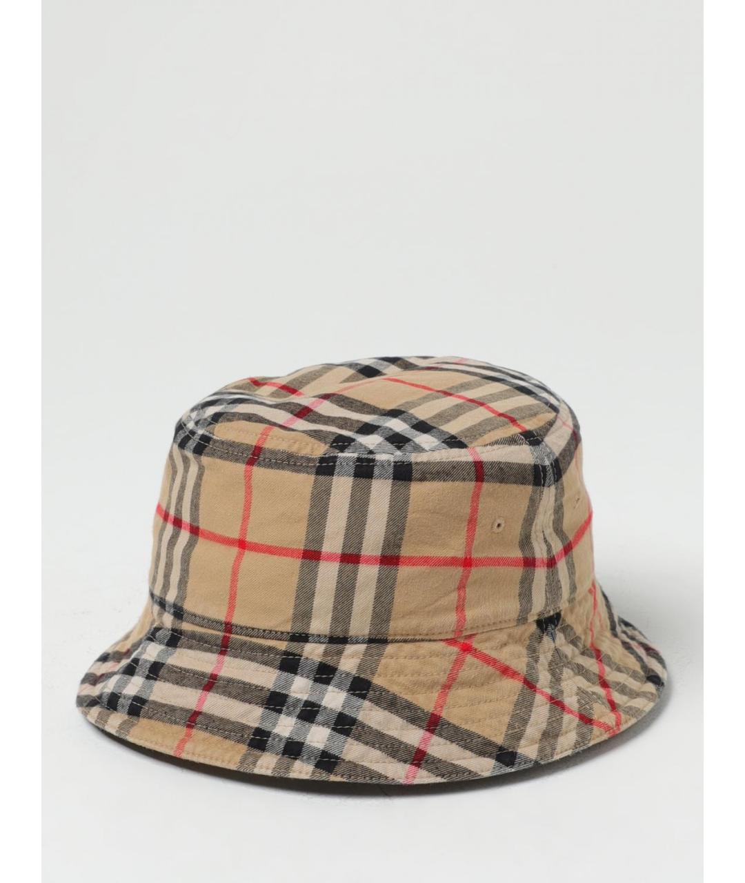 BURBERRY Бежевая хлопковая шляпа, фото 3